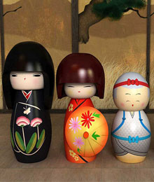 kokeshi giapponesi